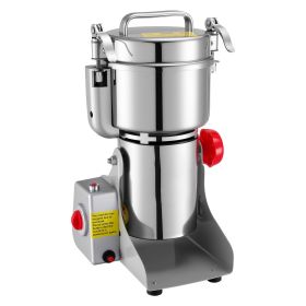 Electric Grain Mill Grinder, 1.8 lbs Commercial Spice Grinders, High Speed 2100W Stainless Steel Pulverizer Powder Machine, for Dry Grains, Spice