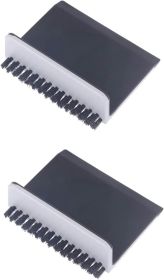 2Pcs Black Kitchen Sink Squeegee Cleaner Countertop Brush Wiper Vegetable Cleaning Brush Wiper Home Kitchen Tool Accessories Household Squeegees