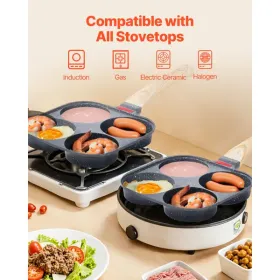 Egg Pan, 4-Cup Nonstick Egg Frying Pan, test product
